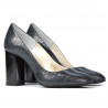 Elegantné dámske topánky 1269 pitón indigo