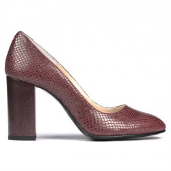 Elegantné dámske topánky 1269 piton bordó