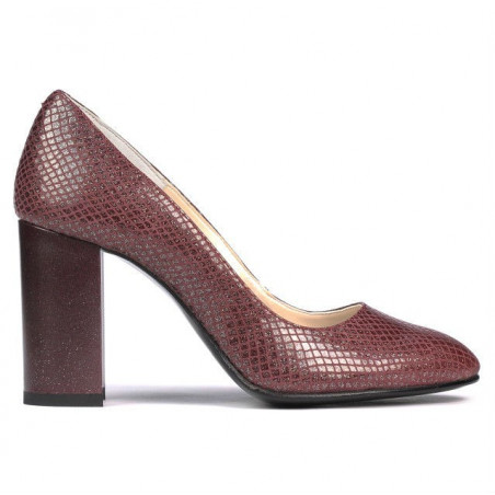 Elegantné dámske topánky 1269 piton bordó