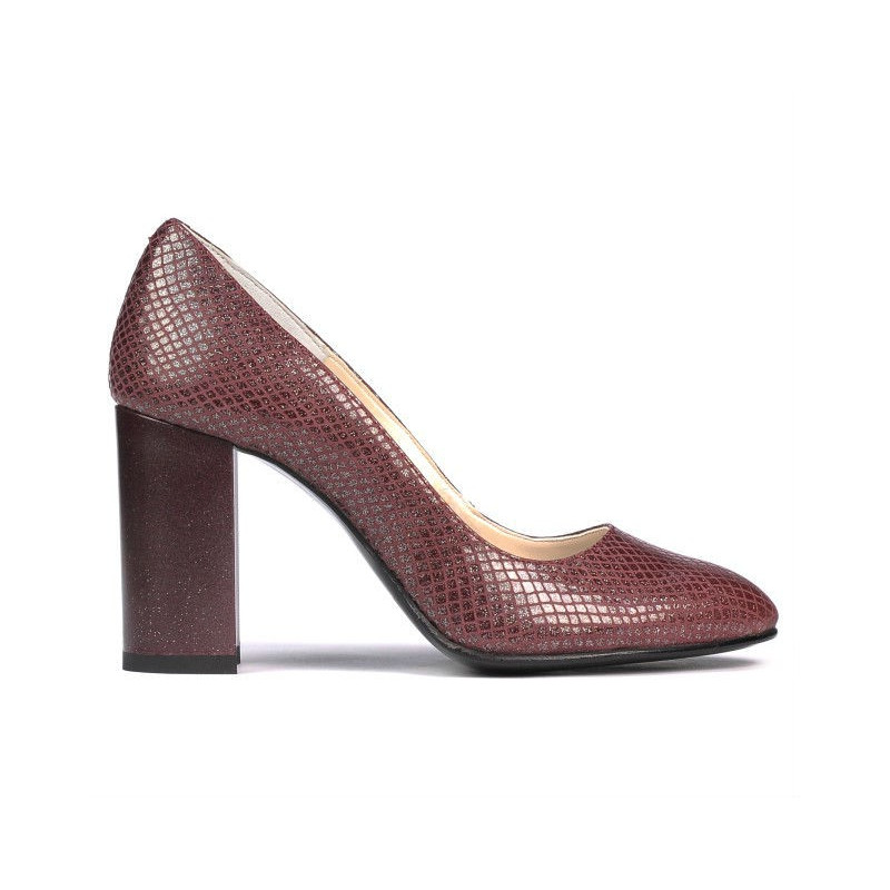 Elegantné dámske topánky 1269 piton bordó