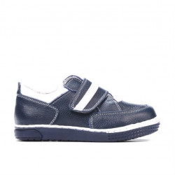 Topánky pre malé deti 64c indigo+biela