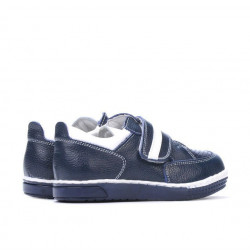 Topánky pre malé deti 64c indigo+biela