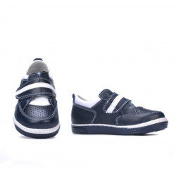 Topánky pre malé deti 64c indigo+biela