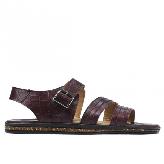 Pánske sandále 315 croco vínová