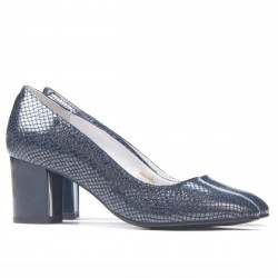 Elegantné dámske topánky 1268 pytón indigo