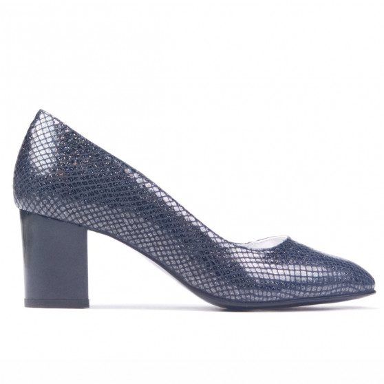 Elegantné dámske topánky 1268 pytón indigo