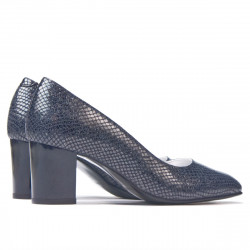 Elegantné dámske topánky 1268 pytón indigo