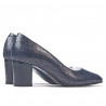 Elegantné dámske topánky 1268 pytón indigo