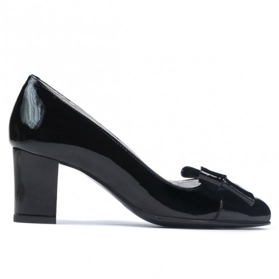 Elegantné dámske topánky 1265-1 čierny lak