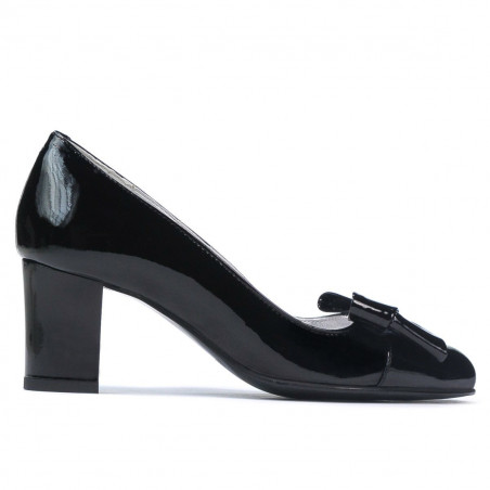 Elegantné dámske topánky 1265-1 čierny lak