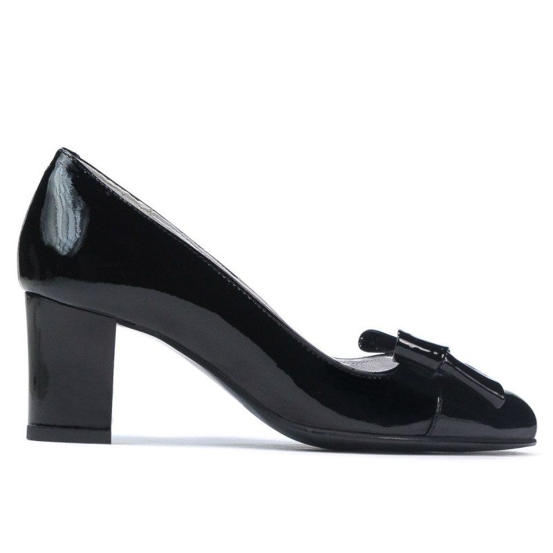 Elegantné dámske topánky 1265-1 čierny lak