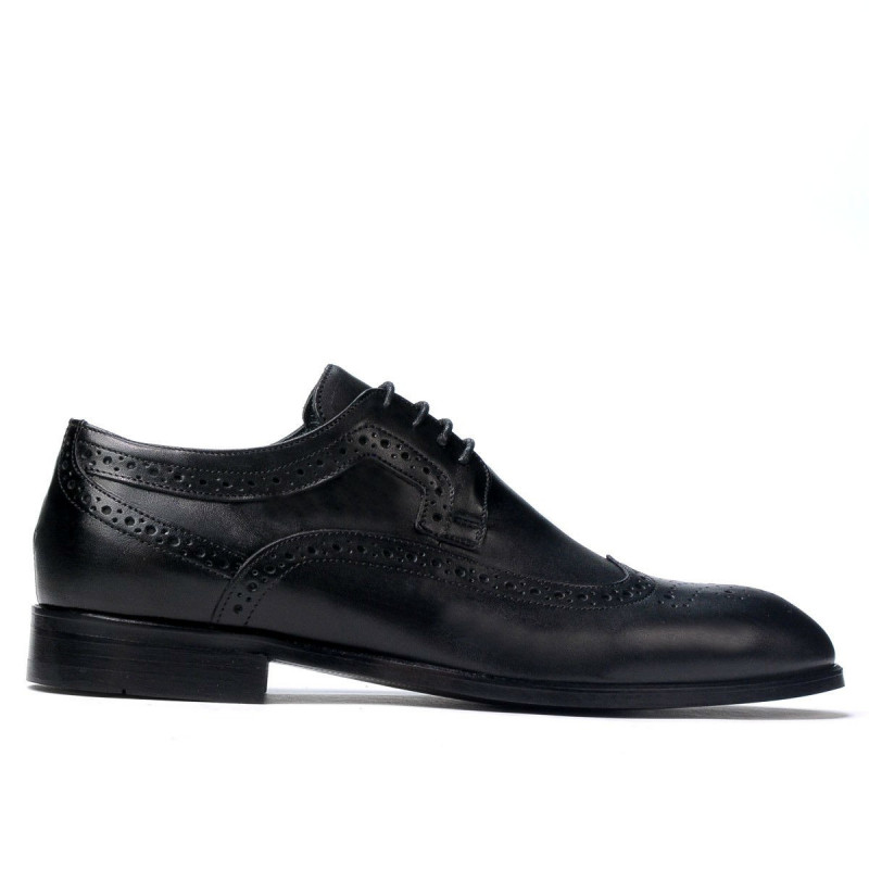 Elegantné pánske topánky 892m čierne (veľké veľkosti)