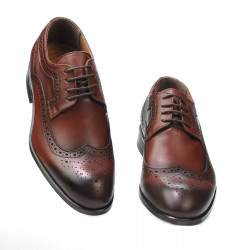 Elegantné pánske topánky 892m v koňakovej farbe (veľké veľkosti)