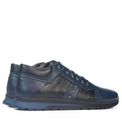 Pánske ležérne topánky 4110 indigo+čierne