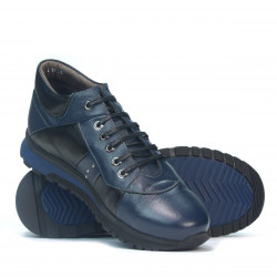 Pánske ležérne topánky 4110 indigo+čierne