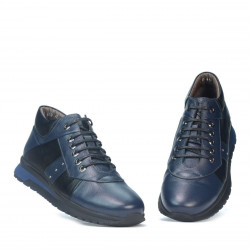 Pánske ležérne topánky 4110 indigo+čierne
