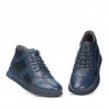 Pánske ležérne topánky 4110 indigo+čierne