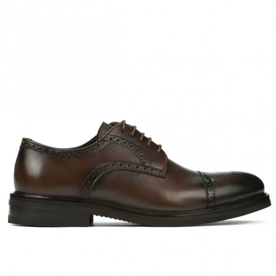 Elegantné pánske topánky 896 a káva