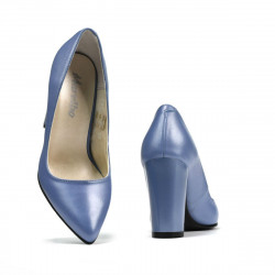Elegantné dámske topánky 1261 modrá perleť