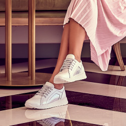 Dámske športové/casual topánky 6010 biela perleťová kombinácia