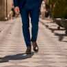 Elegantné pánske topánky 896 a káva