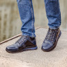 Pánske ležérne topánky 4110 indigo+čierne