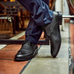Elegantné pánske topánky 904 čierne lifestyle