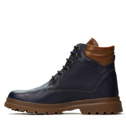 Pánske topánky 4119 indigo kombinované