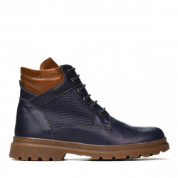 Pánske topánky 4119 indigo kombinované