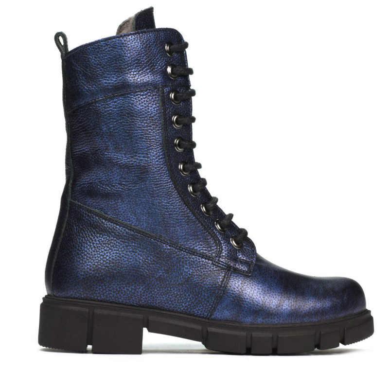 Dámske čižmy 3337-1 indigo perleť