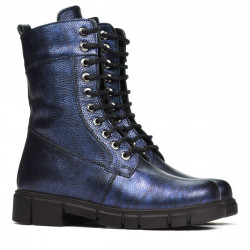 Dámske čižmy 3337-1 indigo perleť