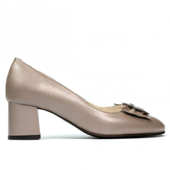 Elegantné dámske topánky 1274 cappuccino perleť