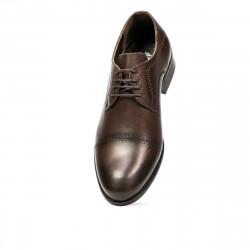 Elegantné pánske topánky 822 a káva