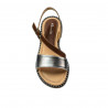 Dámske sandále 5070 hnedé + strieborné