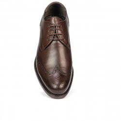Elegantné pánske topánky 908 a káva