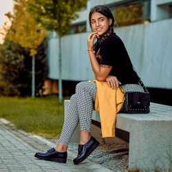Dámske casual topánky 6018 čierne