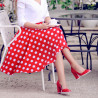 Elegantné/neformálne dámske topánky 1254 červený lak lifestyle