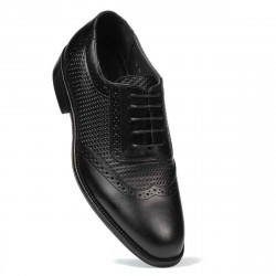 Elegantné pánske topánky 922 čierna kombinácia