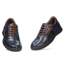 Pánske casual/sport topánky 919m indigo kombinované