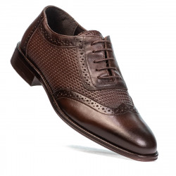 Elegantné pánske topánky 922 a káva