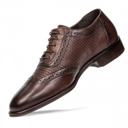 Elegantné pánske topánky 922 a káva