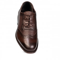 Elegantné pánske topánky 922 a káva