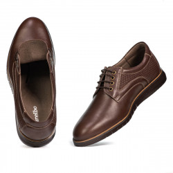 Ležérne topánky 929 hnedá kombinácia