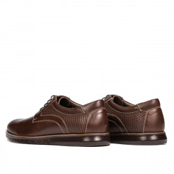 Ležérne topánky 929 hnedá kombinácia