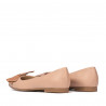 Dámske baleríny 6033 kombinované v nude farbe