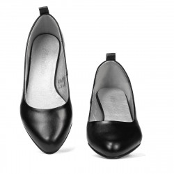 Elegantné/casual dámske topánky 1285 čierne