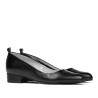 Elegantné/casual dámske topánky 1285 čierne