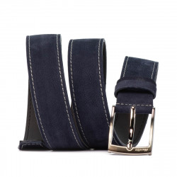 Pánsky opasok 53bc indigo velúr