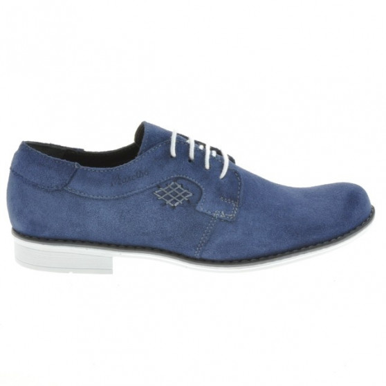 Elegantné topánky pre teenagerov 390 indigový velúr