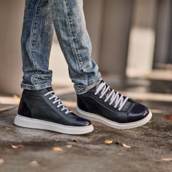 Pánske topánky 4125 indigo kombinované lifestyle